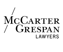 McCarter Grespan Lawyers logo.